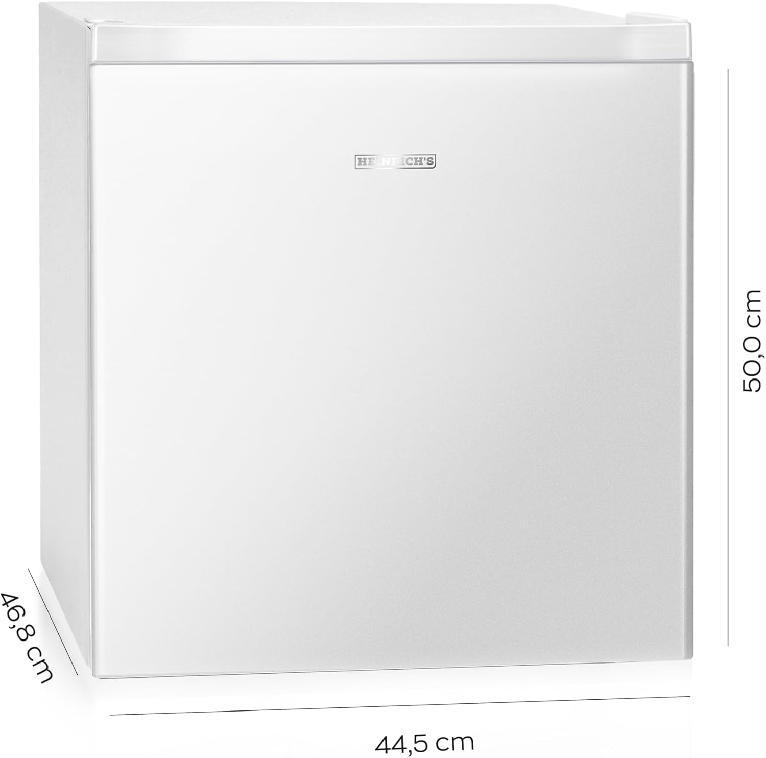 HEINRICHS Getränkekühlschrank 45L, 39dB, mit Kühlfach, kompakt, für Büro & Outdoor, Weiß