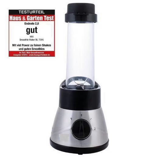Smoothie-Maker MIA 400W, Edelstahl Mixer, To-Go Mixbecher 500ml