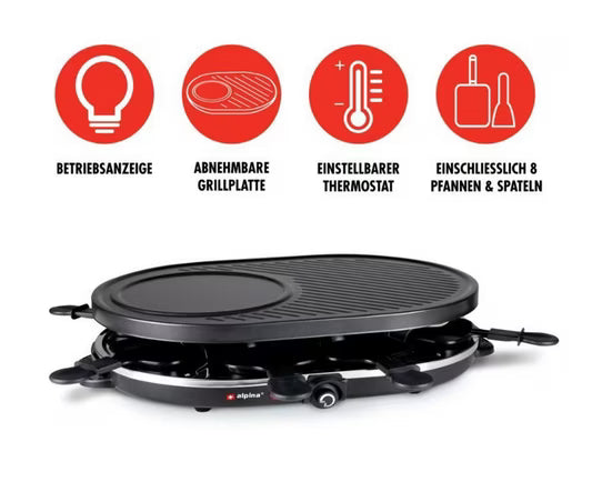 ALPINA Raclette Grill Gourmet