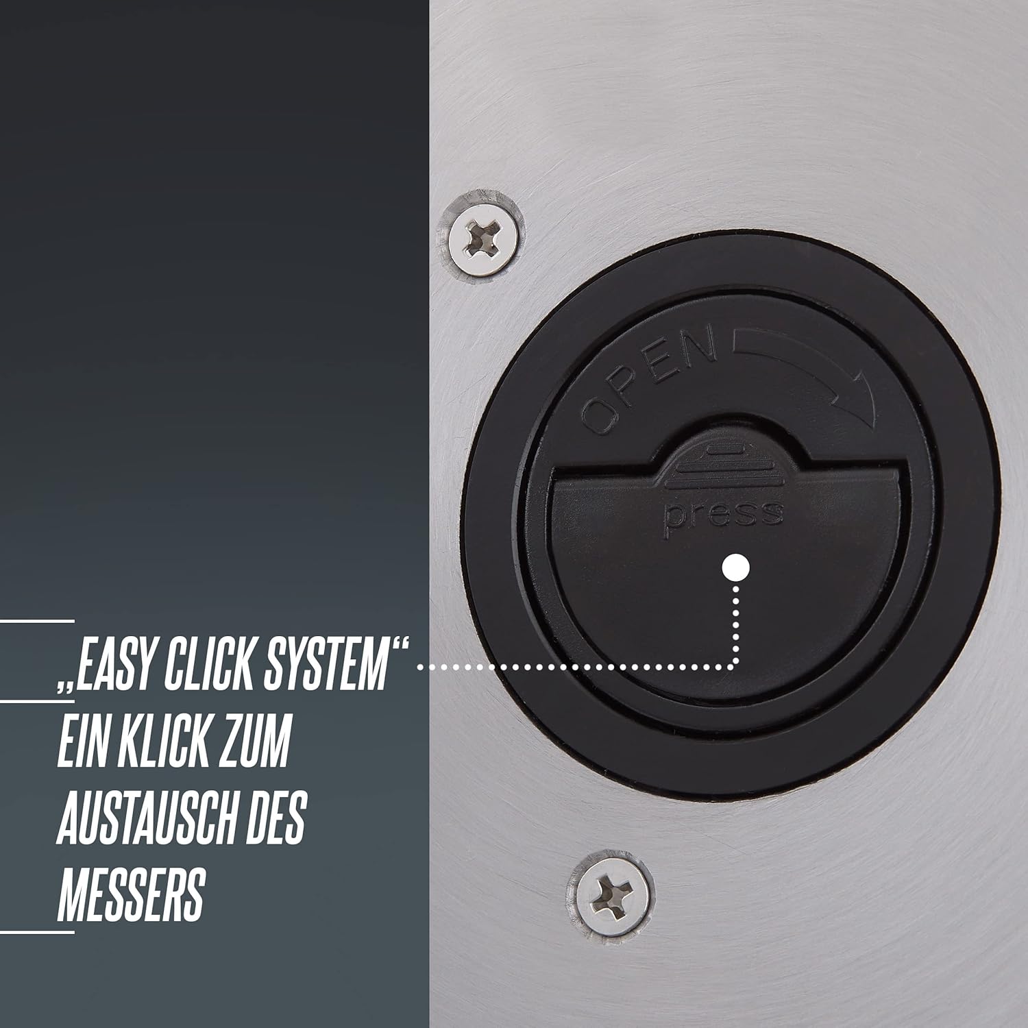 HEINRICHS Allesschneider, 200W, Edelstahl-Rundmesser (Ø19cm), stufenlose Schnittstärkeneinstellung, Sicherheitssperre