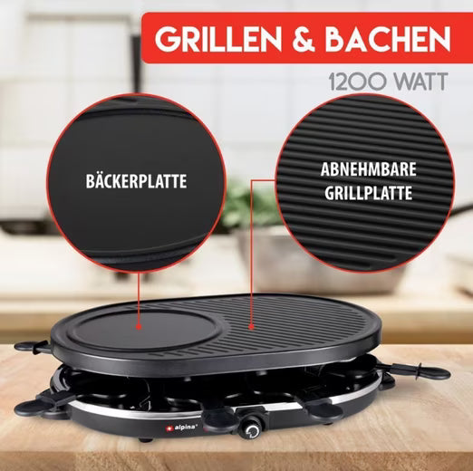 ALPINA Raclette Grill Gourmet