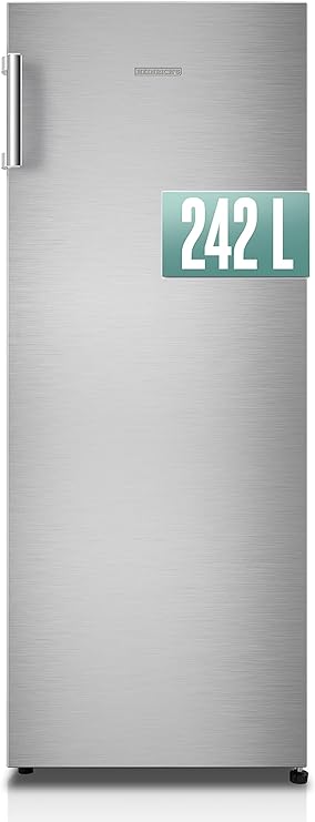 HEINRICHS freistehender Kühlschrank 242L, Vollraumkühlschrank, LED-Bel –